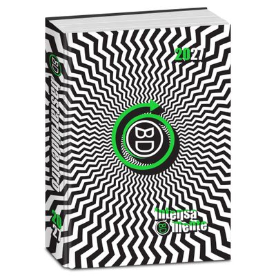 Diario BastardiDentro Intensamente 2026/27 Datato 13.5×18.5 cm - Optical Bianco e Nero
