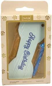 Deli Pet “Happy Birthday” Bone for Dogs 90g – Blue
