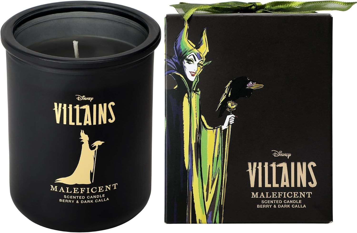 Enesco - Maleficent Candle with Thorn Berry Fragrance and Dark Calla