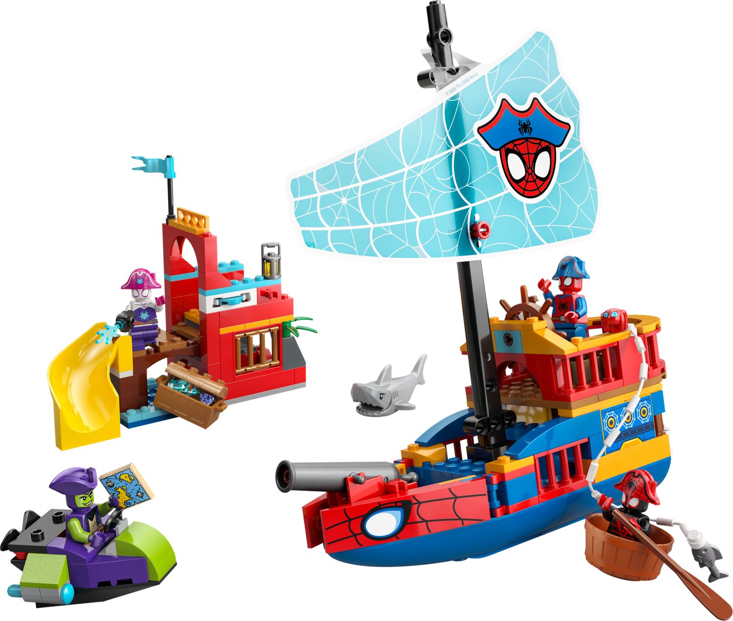 LEGO Team Spidey Pirate Ship 11208