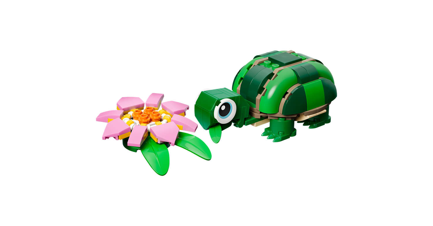 LEGO Creator Turtle with a Water Lily Flower 31377