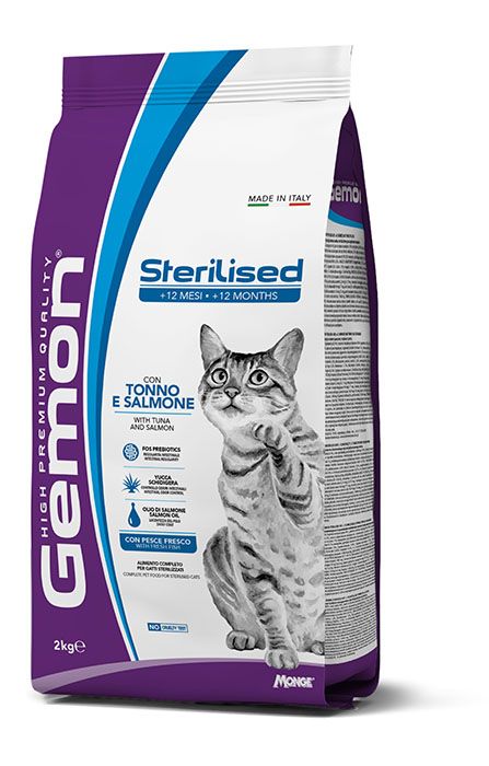 Gemon High Premium Sterilised with Tuna and Salmon 2 kg