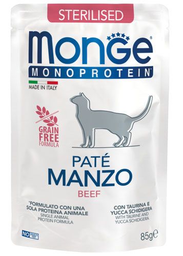 Monge Monoprotein Sterilised Pâté with Beef 85 g