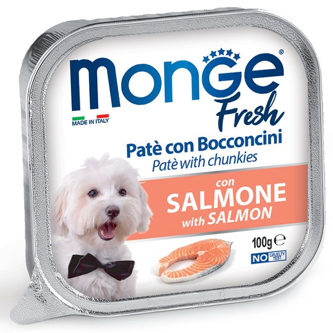 Monge Fresh Paté y Bocaditos con Salmón 100 g