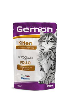 Gemon High Premium Kitten Chunks with Chicken 100 g