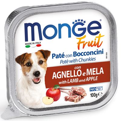 Monge Fruit Pâté and Chunks with Lamb and Apple 100 g