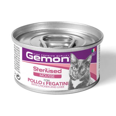 Gemon High Premium Sterilised Mousse with Chicken and Chicken Livers 85 g