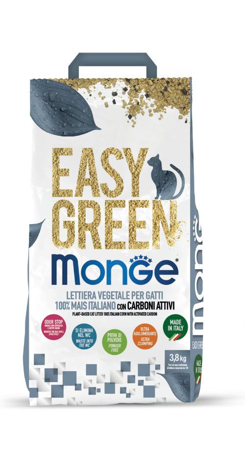 Monge Easy Green 100% Italian Corn with Activated Carbon 7 kg