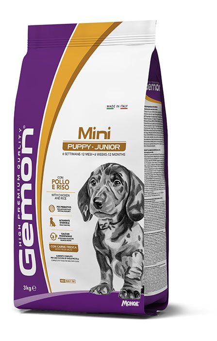 Gemon High Premium Mini Puppy &amp; Junior with Chicken and Rice 3 kg