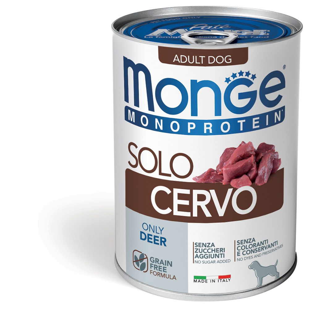 Monge Monoprotein Adult Pâté Solo Venison 400 g
