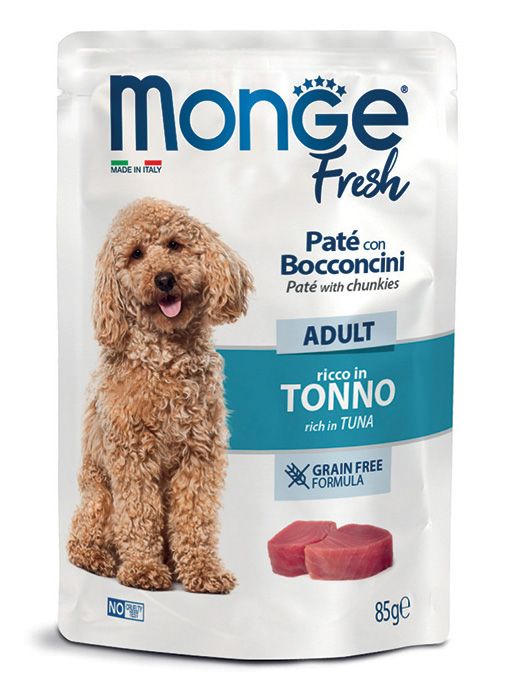 Monge Fresh Adult Pâté with Chunks rich in Tuna 85 g