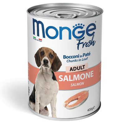 Monge Fresh Adult Chunks in Pâté with Salmon 400 g