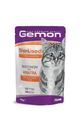 Gemon High Premium Sterilised Chunks with Duck 100 g