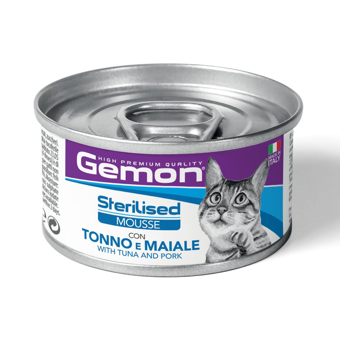 Gemon High Premium Sterilised Mousse with Tuna and Pork 85 g