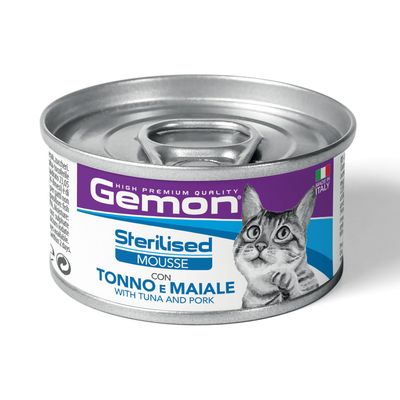 Gemon High Premium Sterilised Mousse au Thon et au Porc 85 g