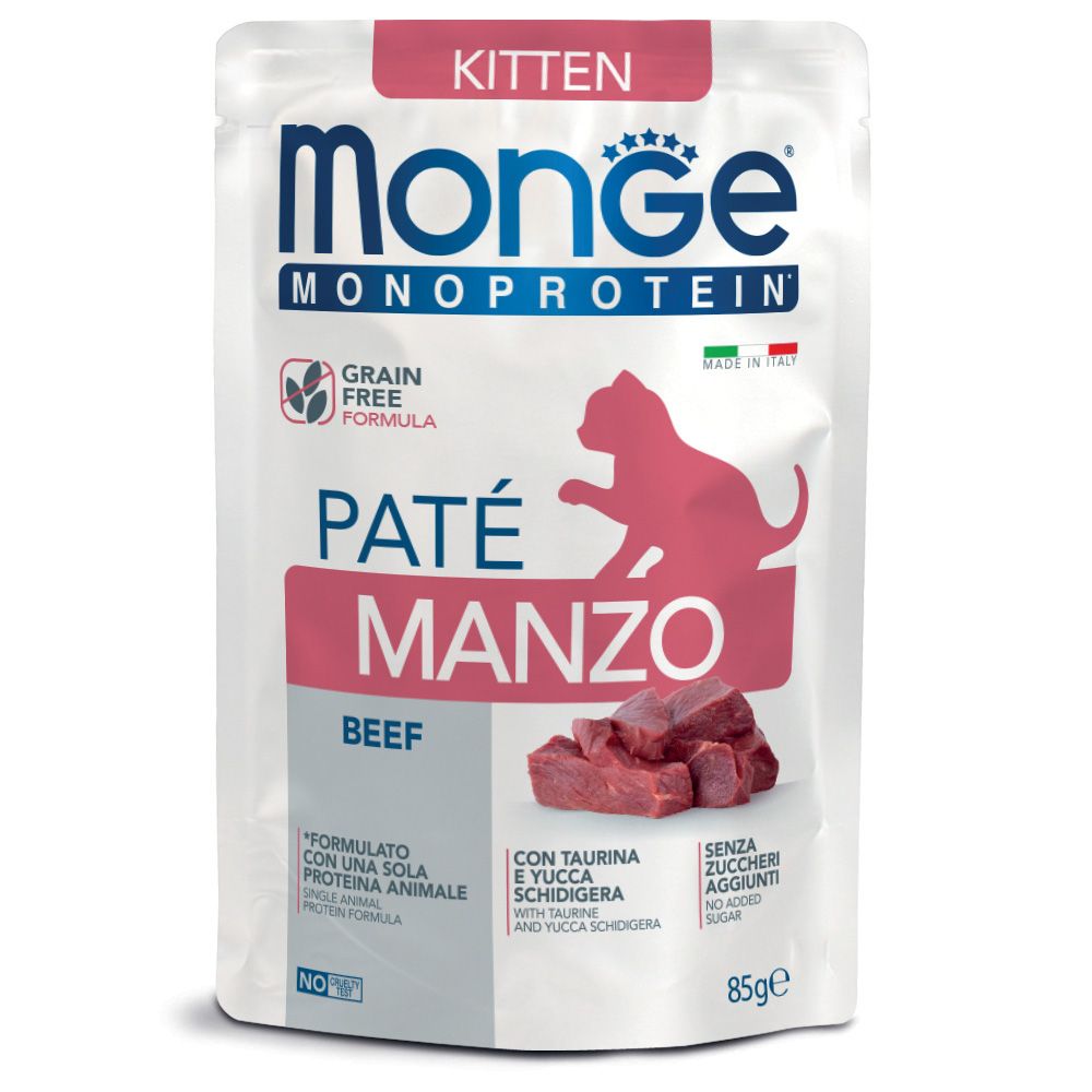 Monge Monoprotein Kitten Pâté with Beef 85 g