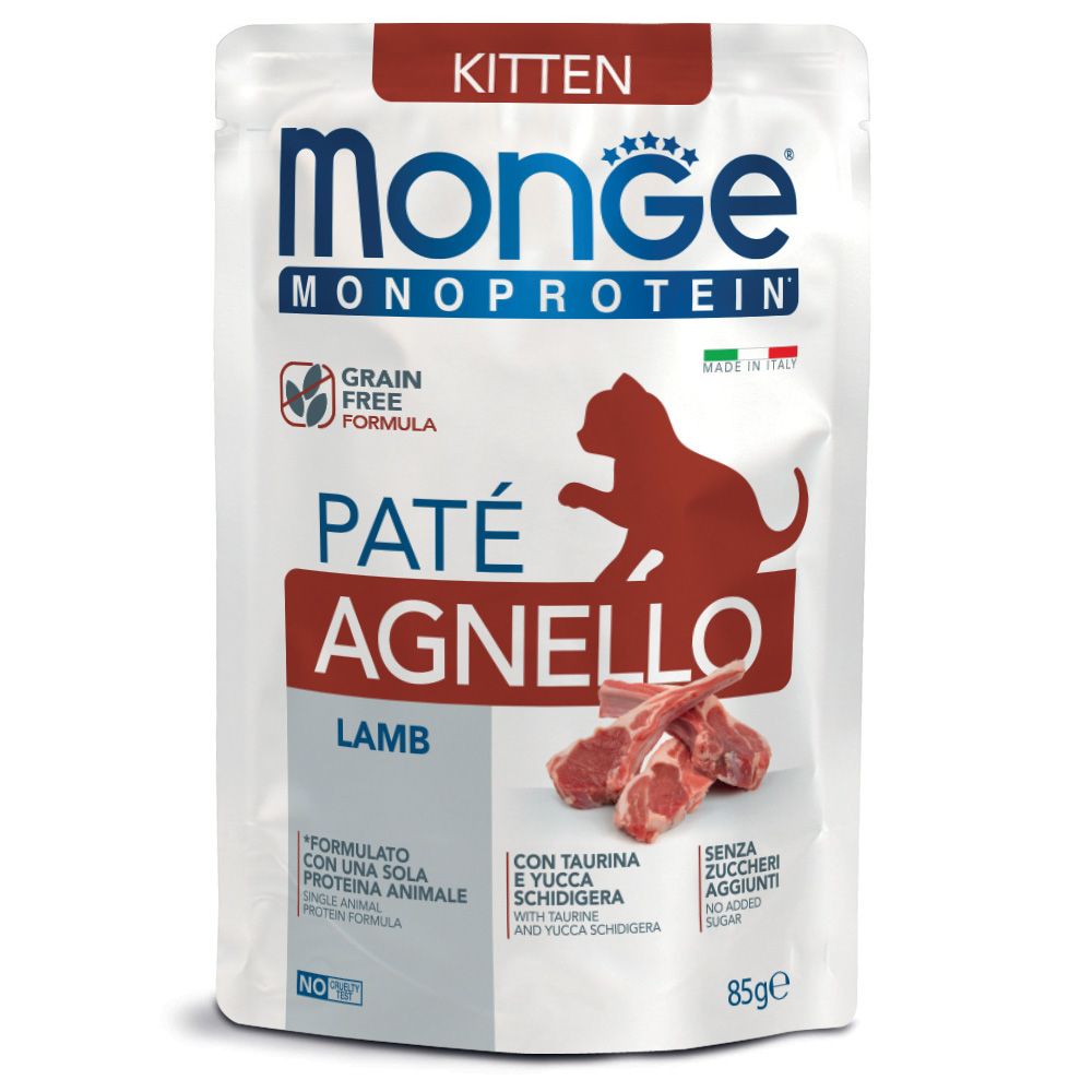 Monge Monoprotein Kitten Pâté with Lamb 85 g