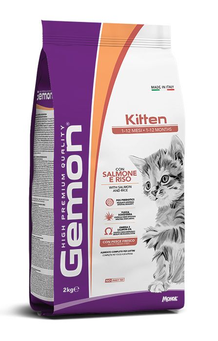 Gemon High Premium Kitten with Salmon and Rice 2 kg