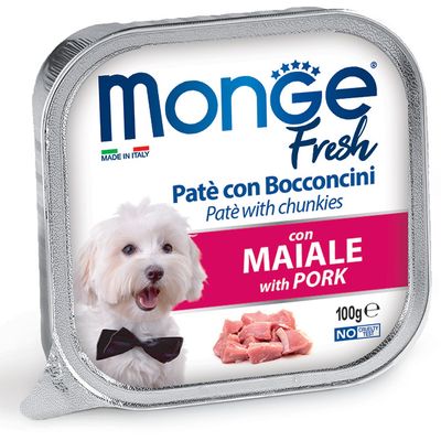 Monge Fresh Paté y Bocaditos con Cerdo 100 g