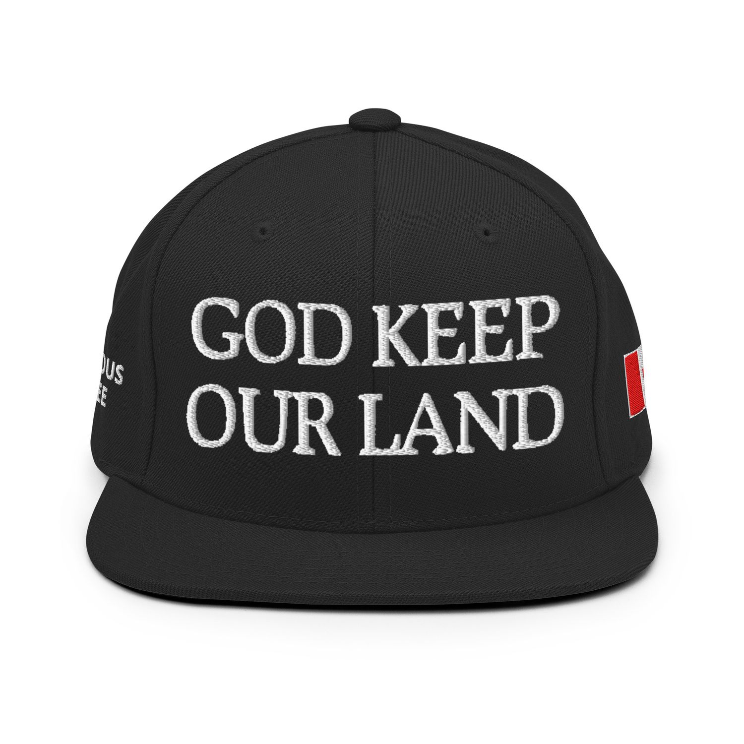 GOD KEEP OUR LAND Snapback Cap Black