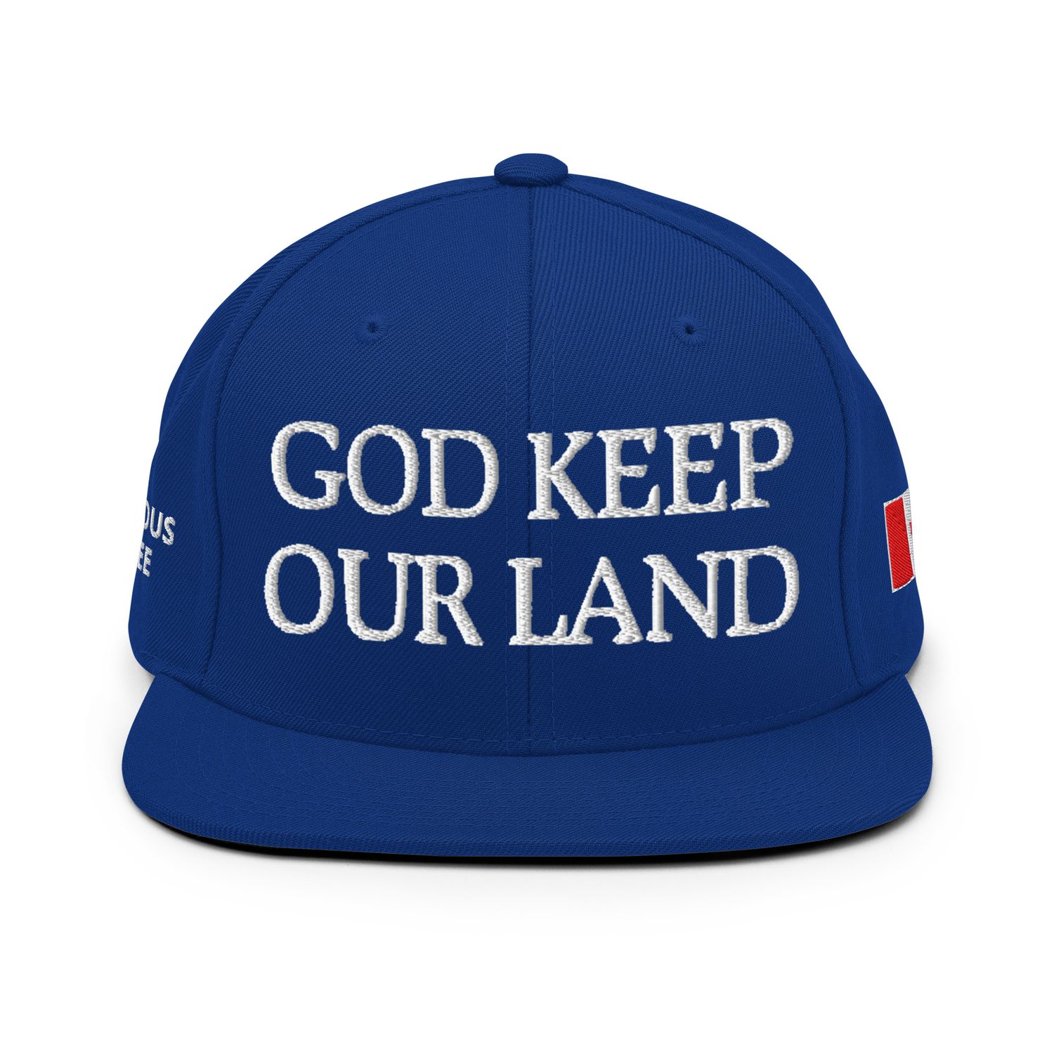 GOD KEEP OUR LAND Snapback Cap Blue
