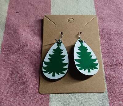 Custom sublimation Earrings (Christmas tree )
