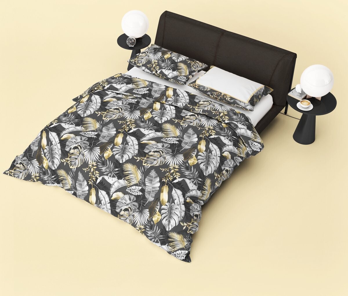 Refined Bedding Dekbedovertrek Jungle Style Black 240 x 220 cm
