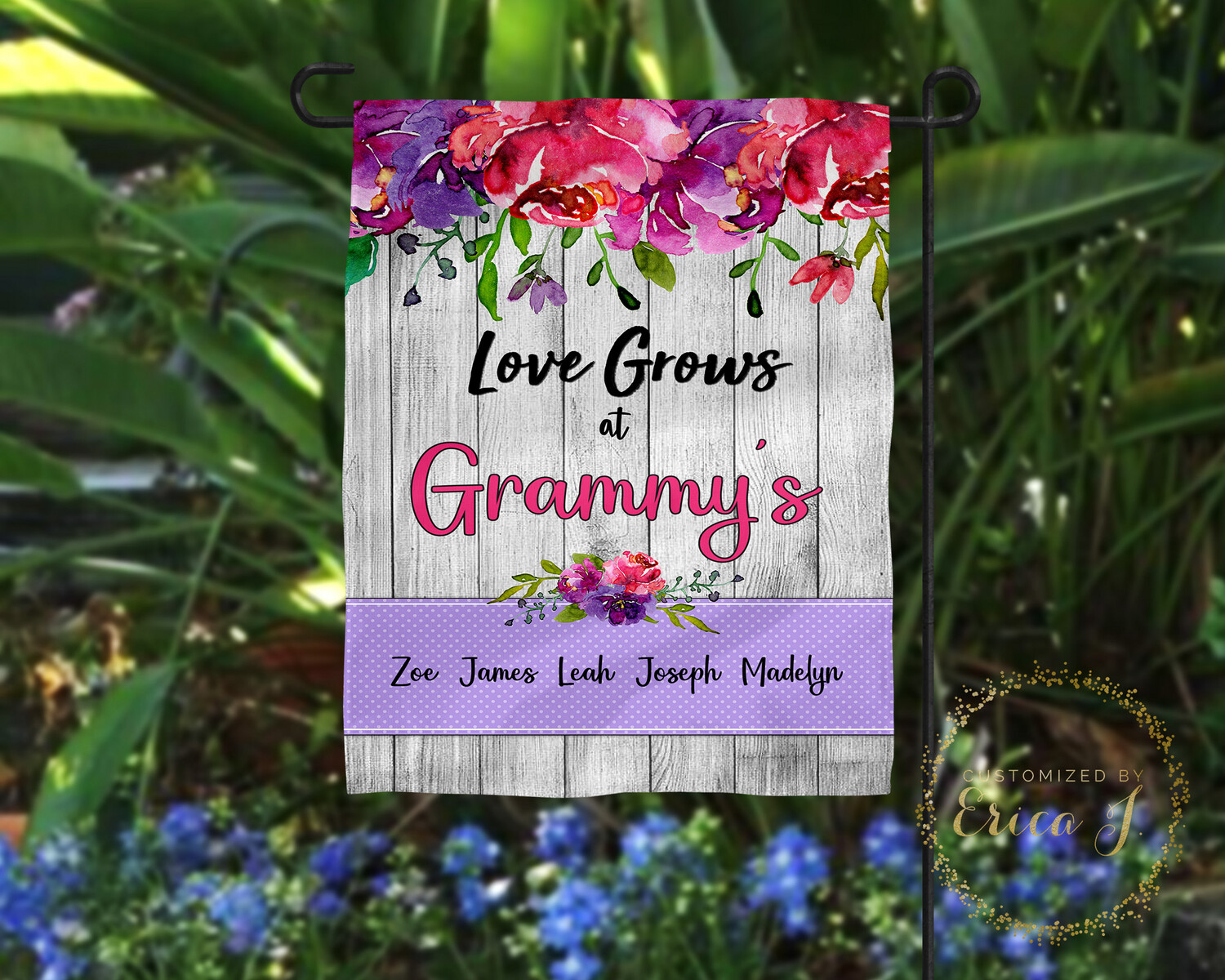Love Grows At Grammy’s Garden Flag