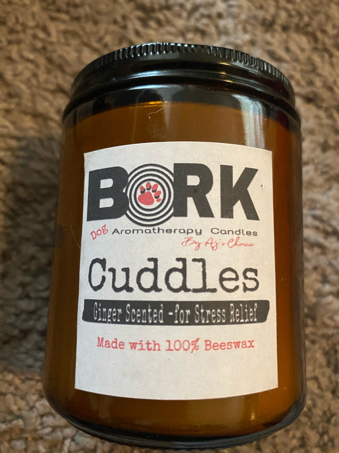 Aj’s Choice By LCruz-Aromatherapy Candle -BORK- Cuddles (For Stress Relief For Dogs)