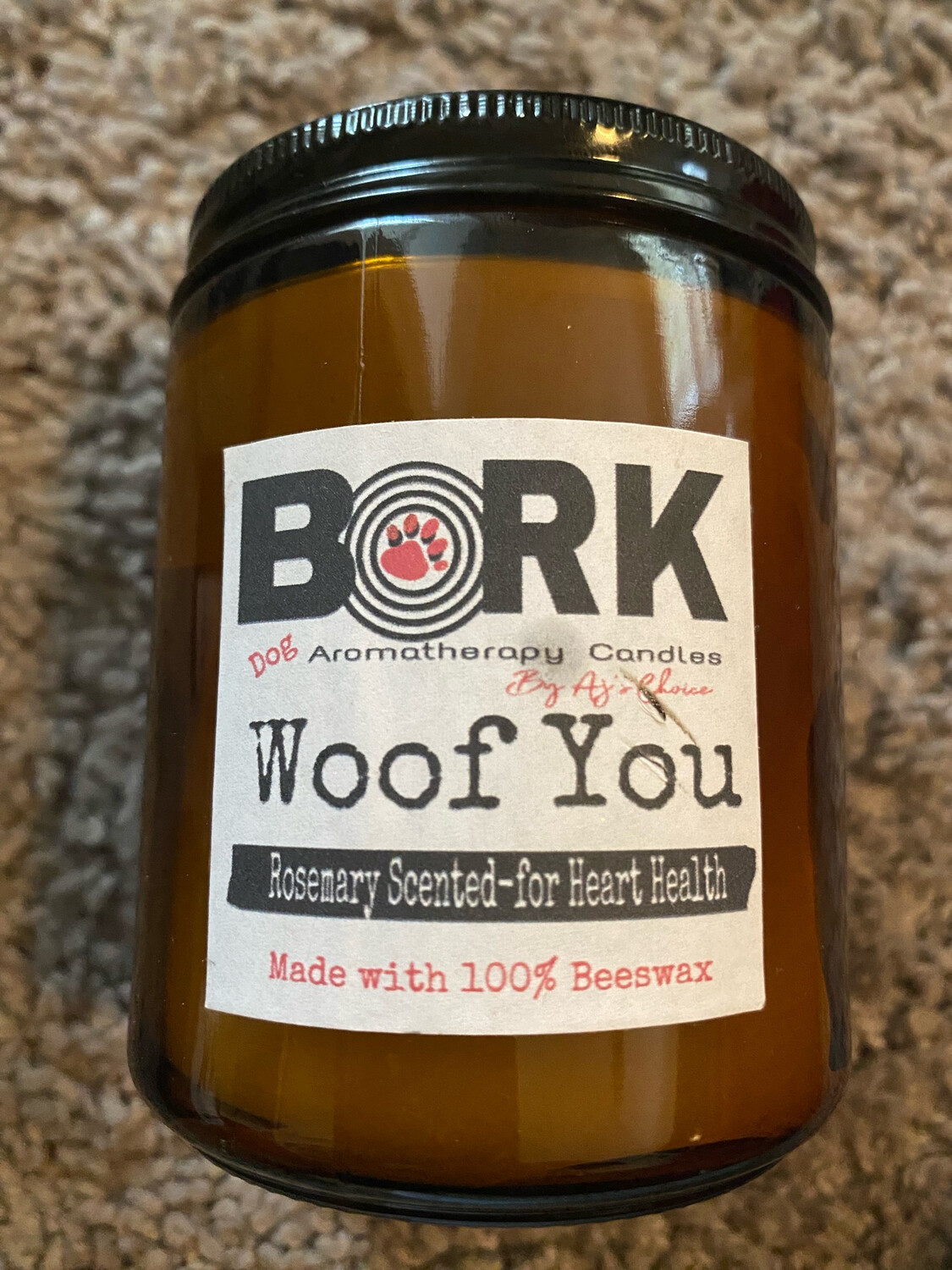 Aj’s Choice By LCruz-Aromatherapy Candle -BORK- Woof You(For Heart Health For Dogs)