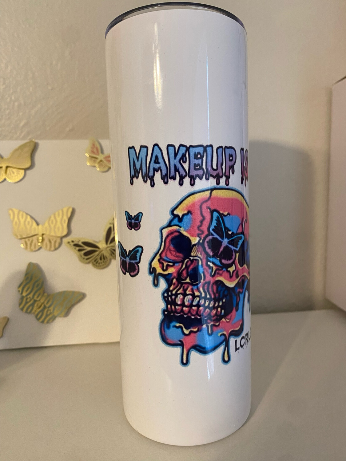 LCRUZ Tumbler -Make Up Is Life