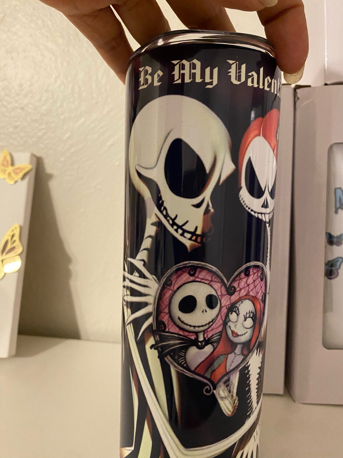 LCRUZ-Limited Edition Holiday Tumbler-Valentine-Be My Valentine (Black)