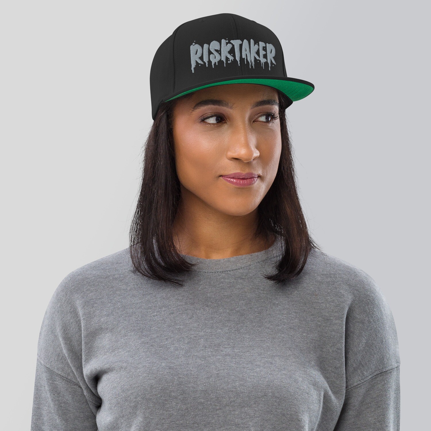 Risktaker &quot;Oakland Mike&quot; Limited Edition Silver &amp; Black Snapback