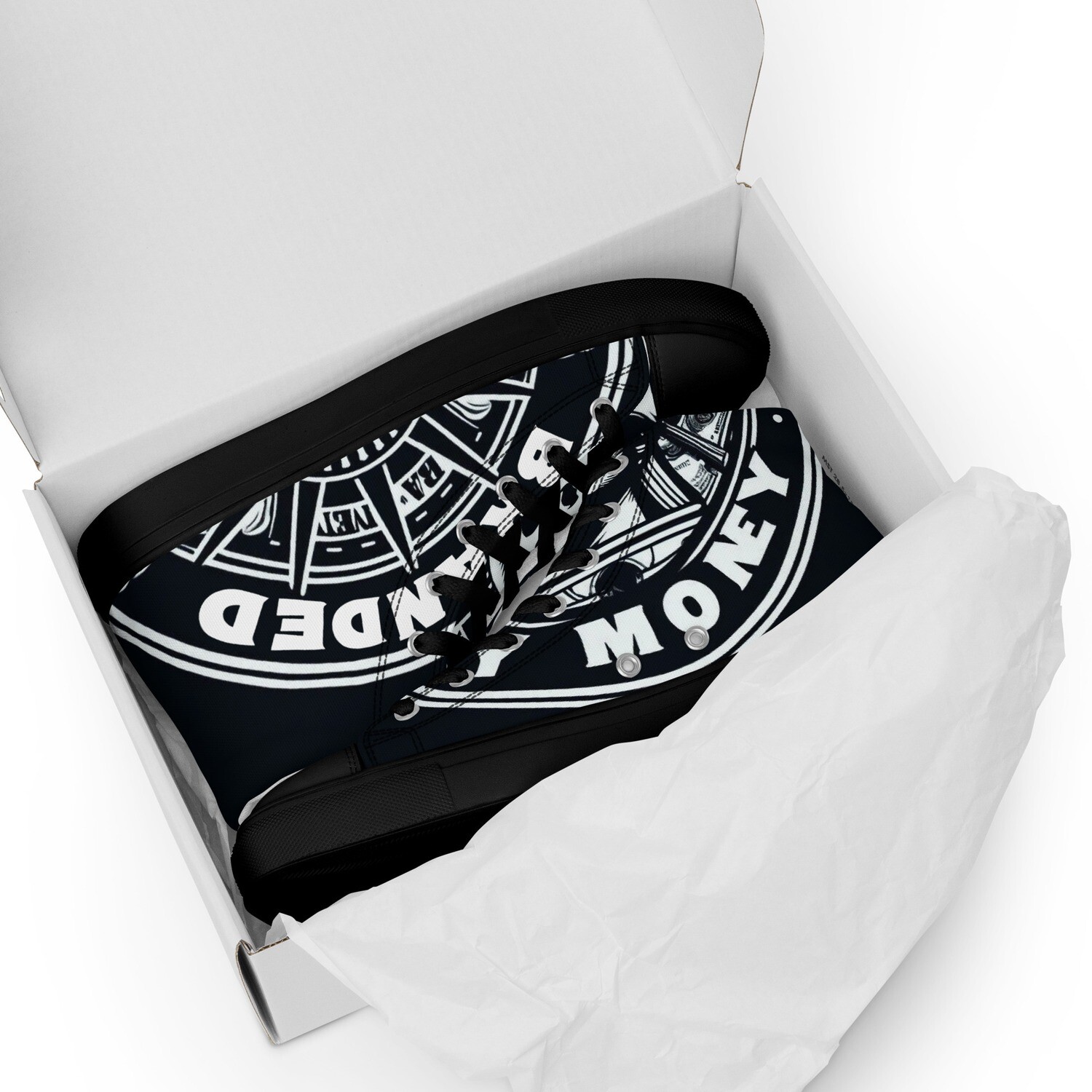 Men’s high top canvas shoes