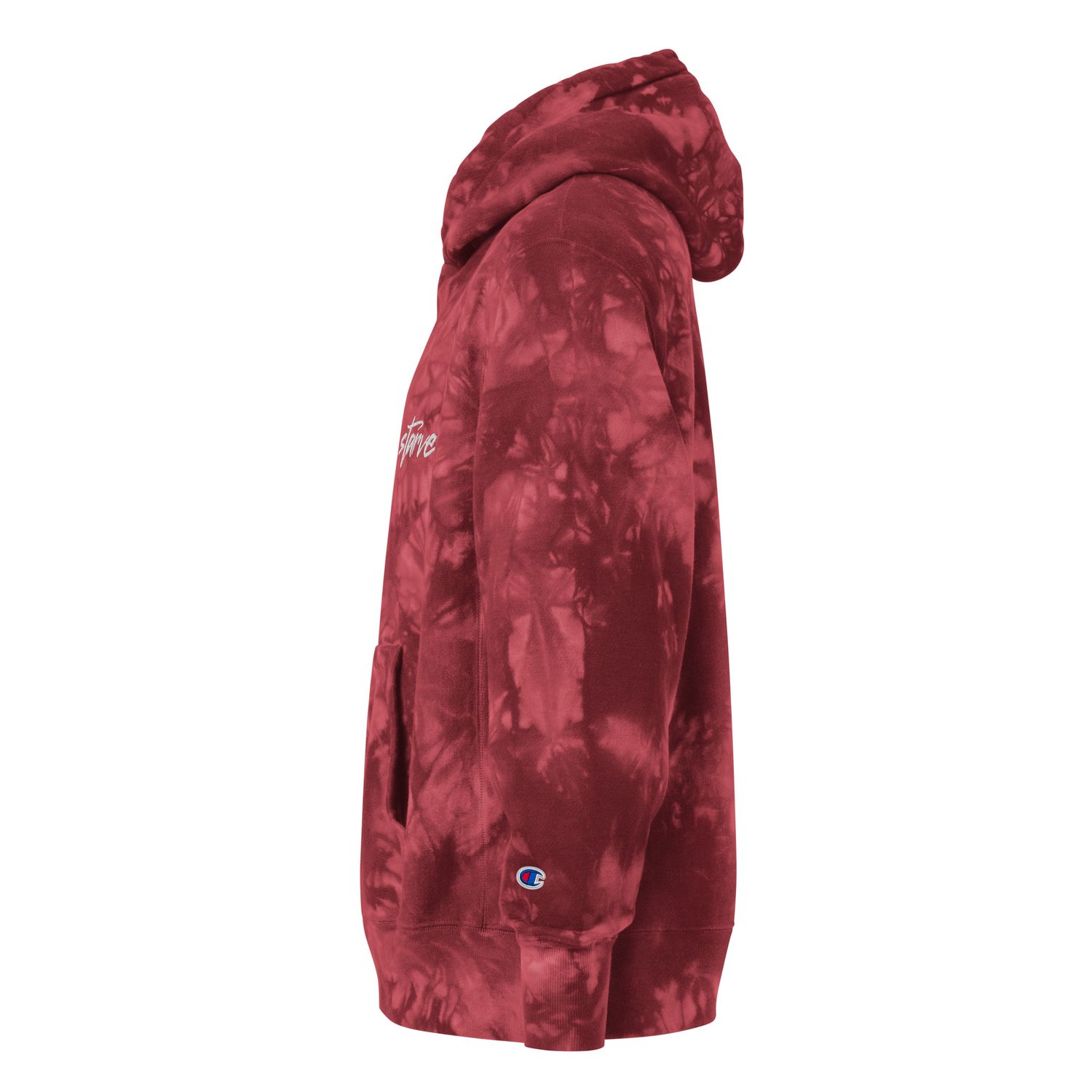 Stack Or Starve Champion tie-dye hoodie