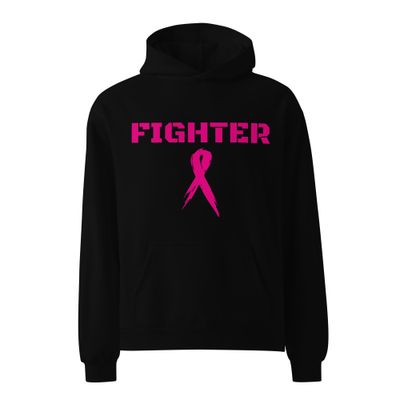 ​&quot;FIGHTER&quot; Hoodie – Courage Wears Pink Oversized