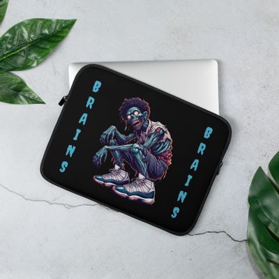Zombie Brains Laptop Sleeve