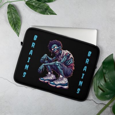 Zombie Brains Laptop Sleeve