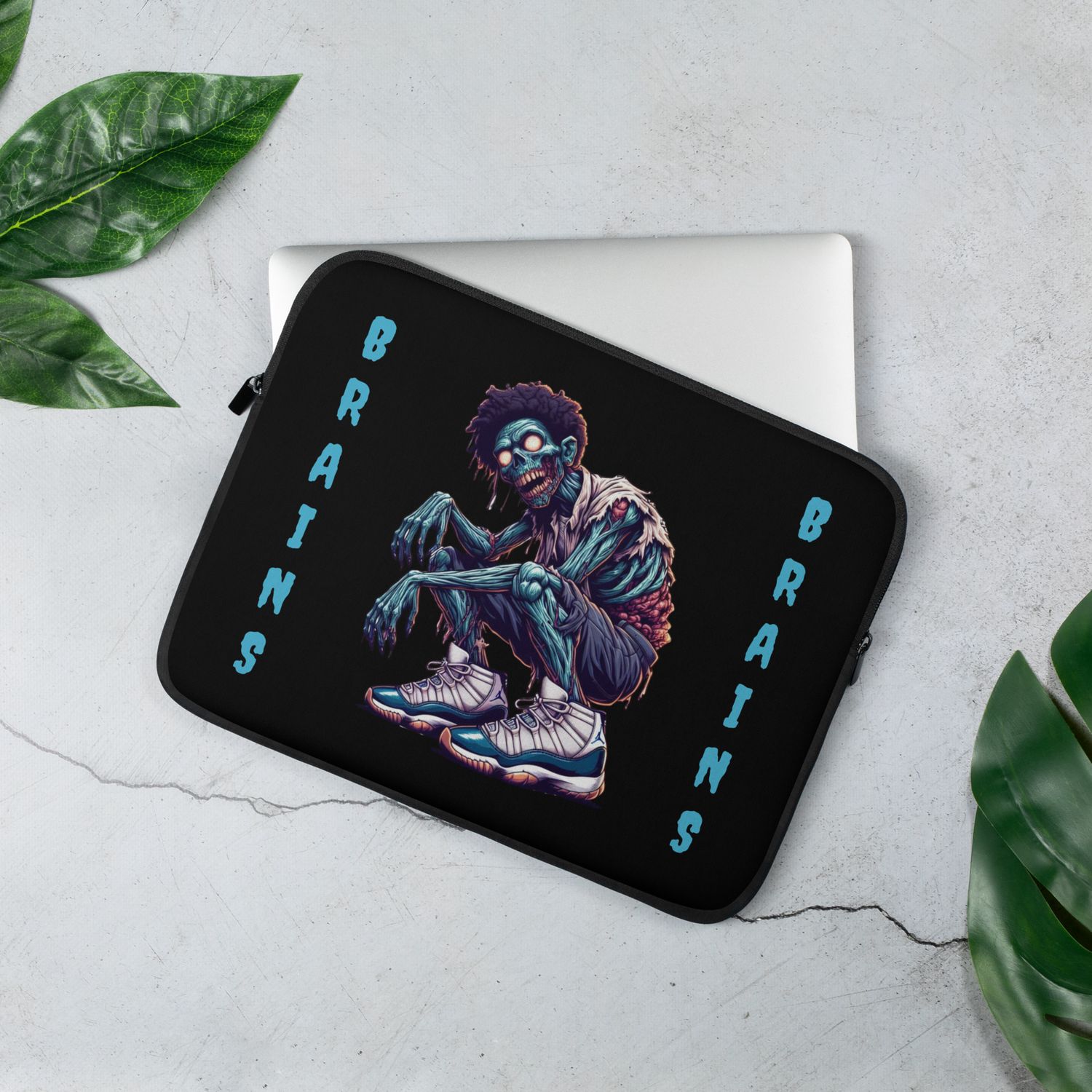 Zombie Brains Laptop Sleeve