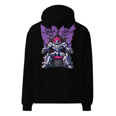 Stack Or Starve Unisex Oversized Hoodie