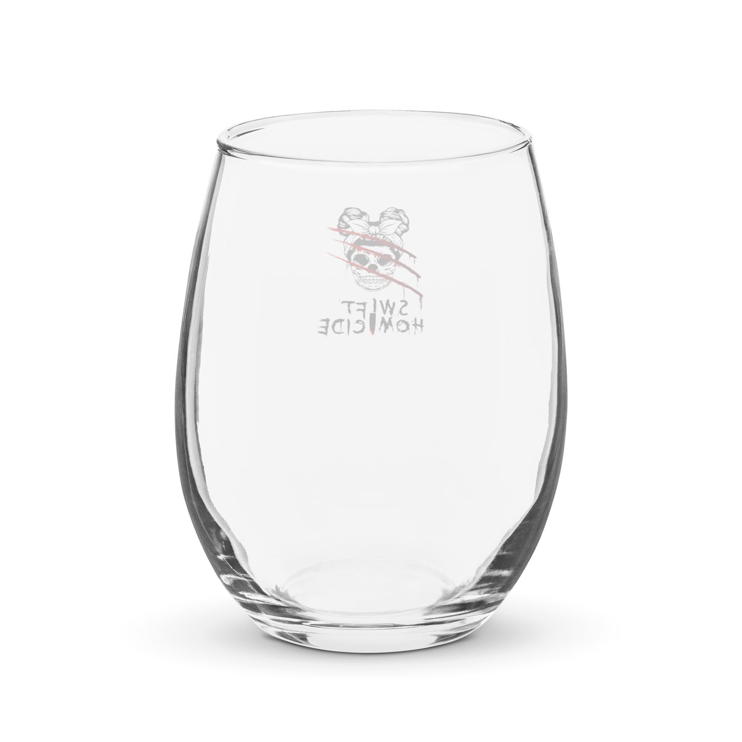 Swift Homicide Stemless wine glass