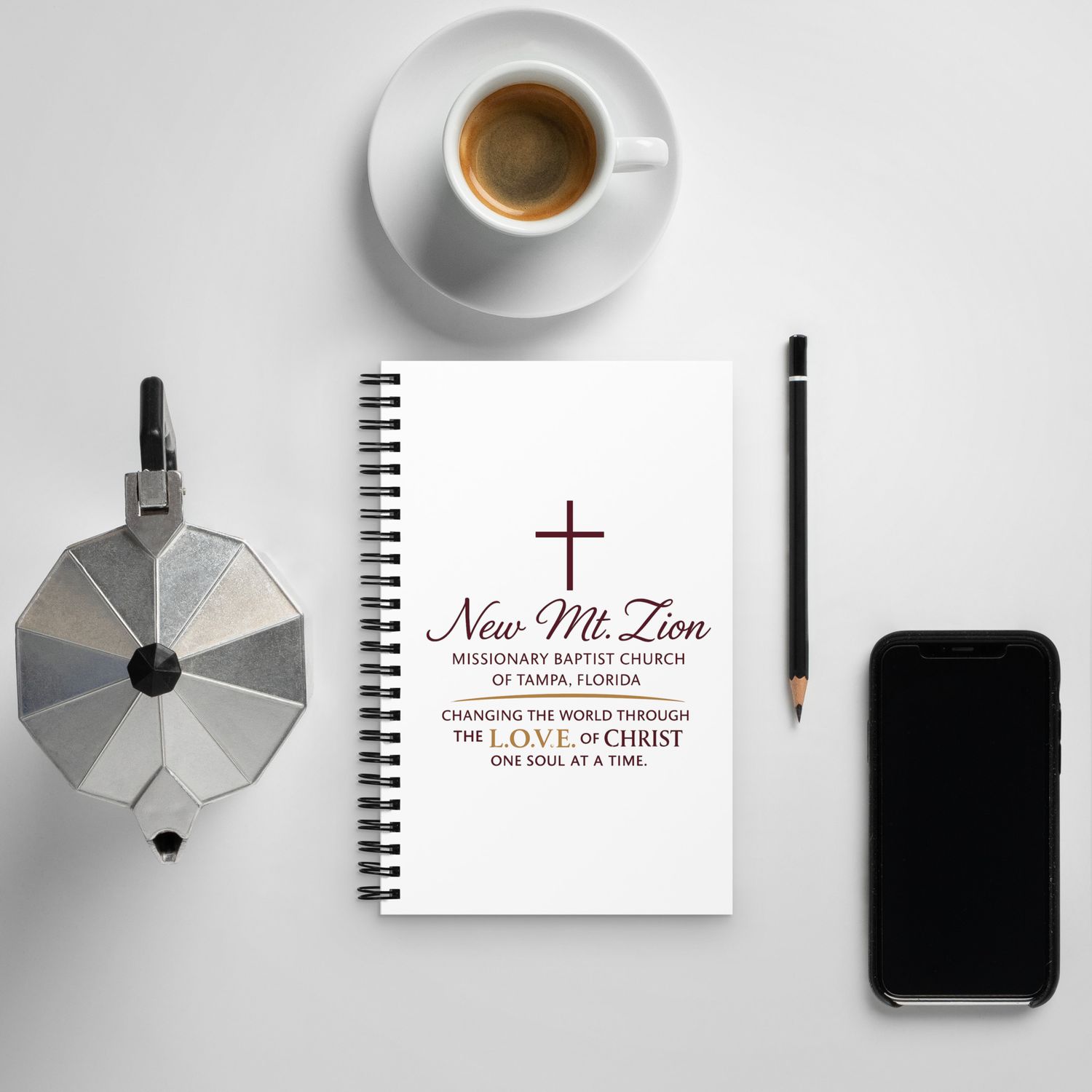New Mt. Zion Tampa Spiral notebook