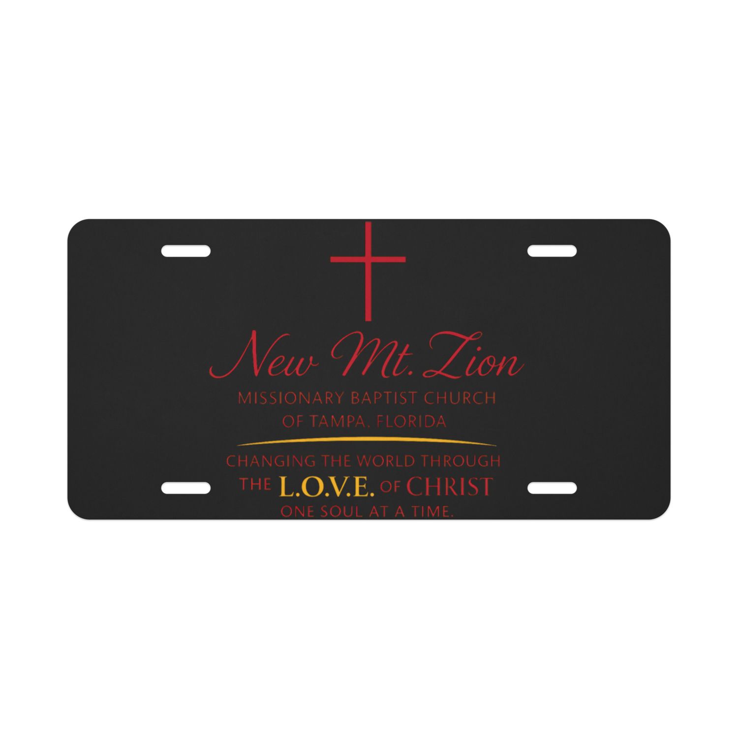 New Mt. Zion Tampa Vanity license plate