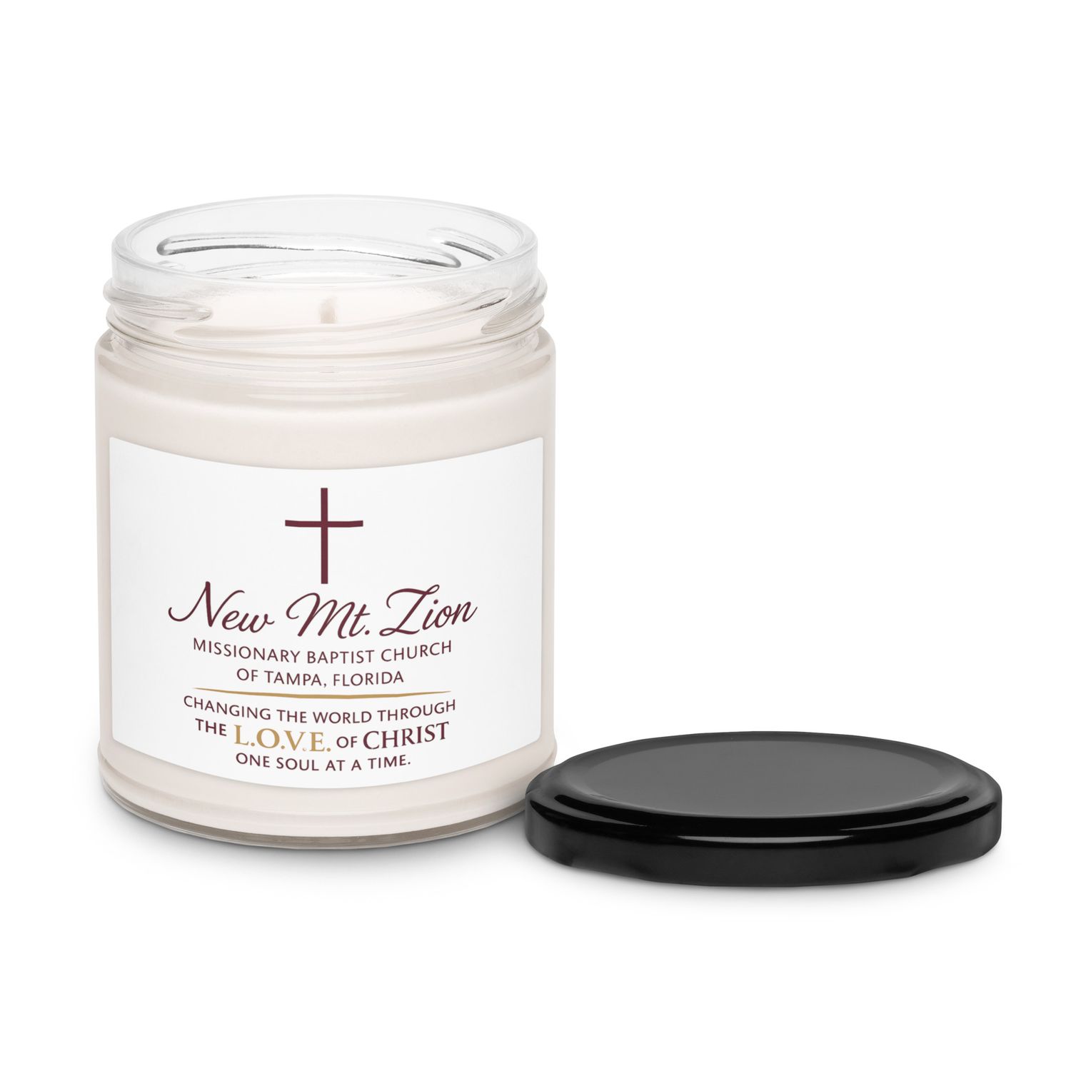 New Mt. Zion Tampa Scented soy candle