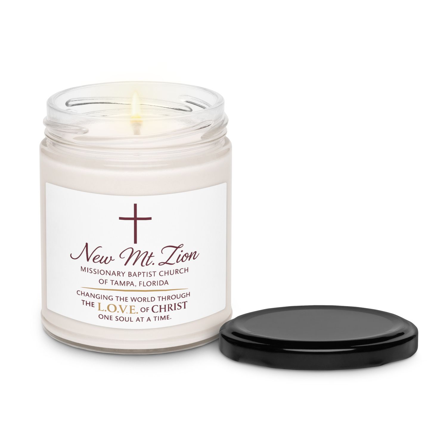 New Mt. Zion Tampa Scented soy candle