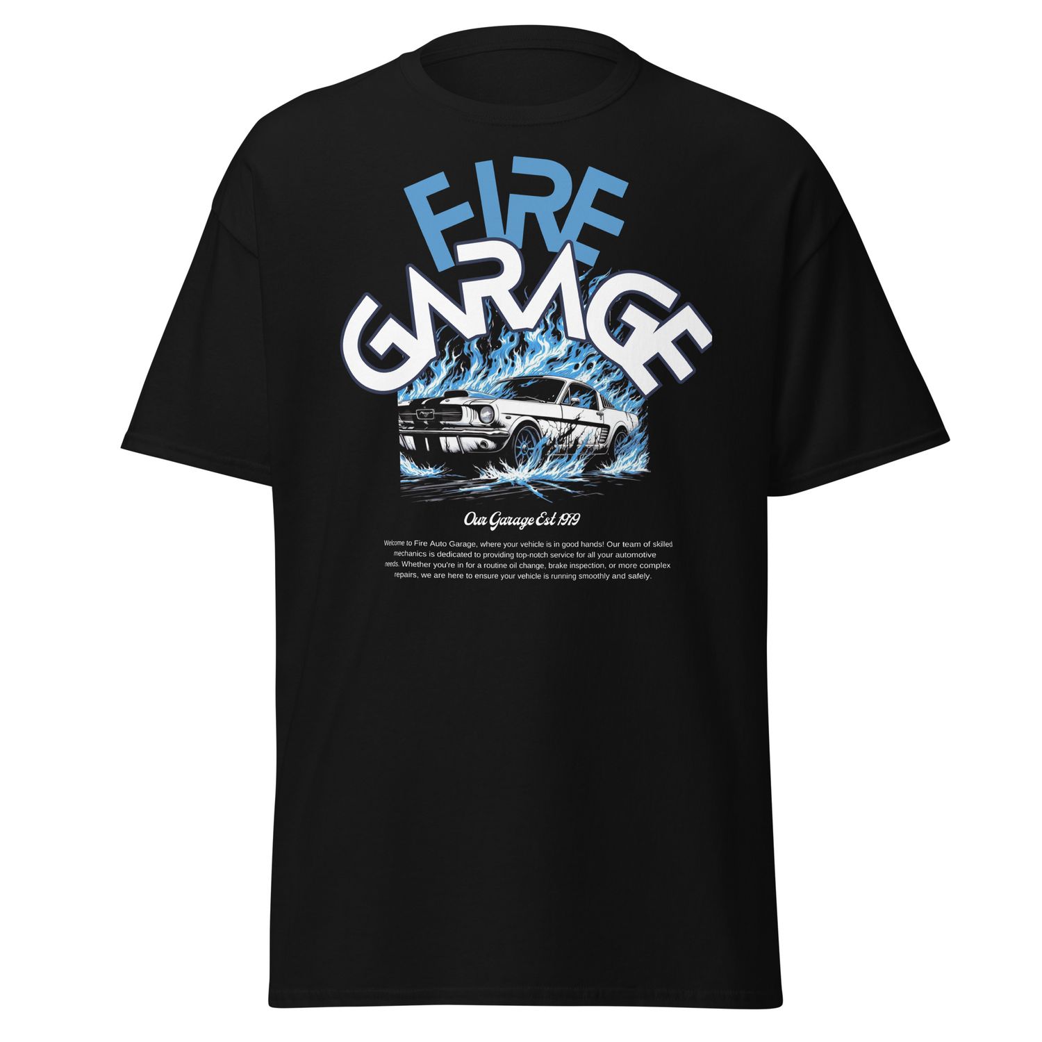 Fire Garage Stang T-shirt
