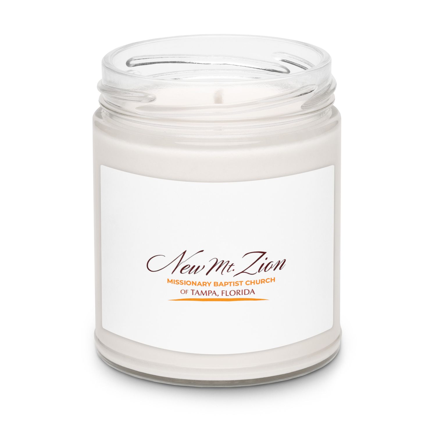 New Mt. Zion Tampa Scented soy candle
