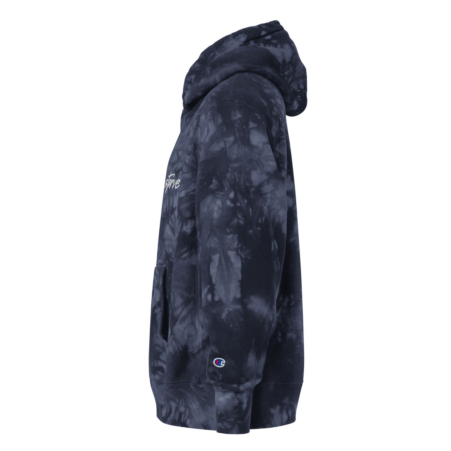 Stack Or Starve Champion tie-dye hoodie
