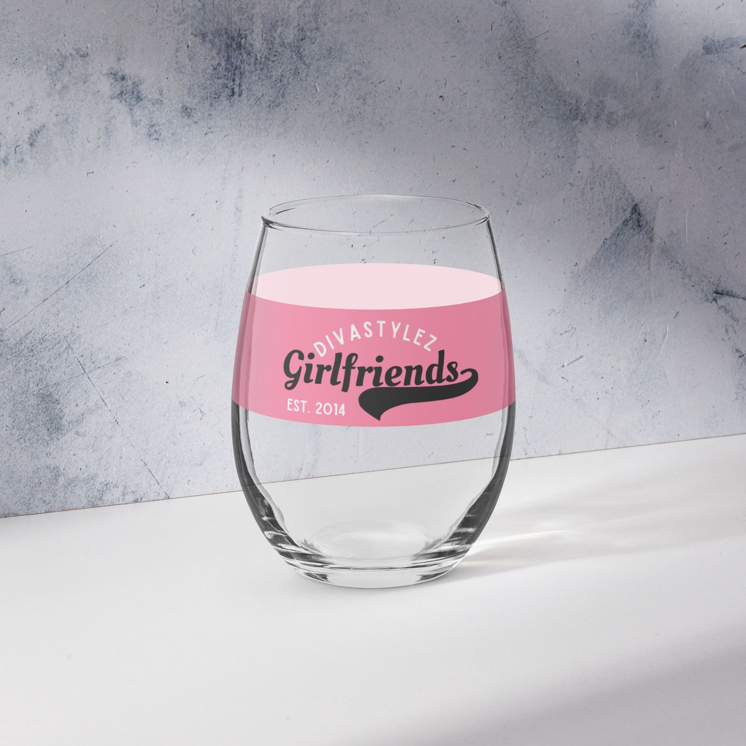 DIVASTYLEZ GIRLFRIENDS Stemless wine glass