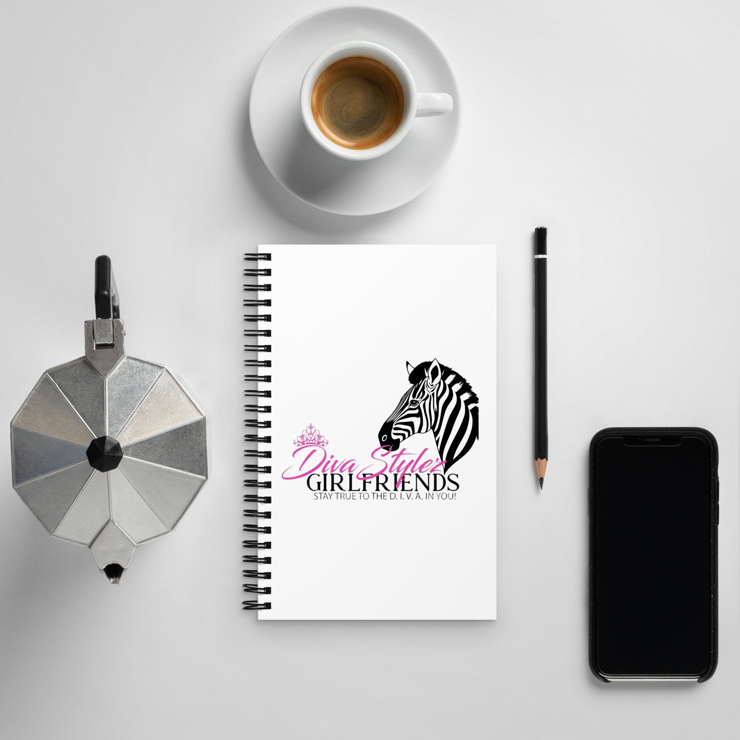 DIVASTYLEZ GIRLFRIENDS Spiral notebook
